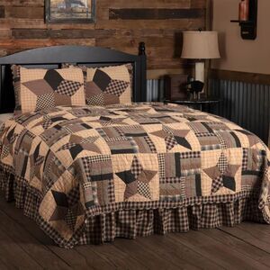 VHC Brands Bingham Star Quilt California King Patchwork Farmhouse NEW $226